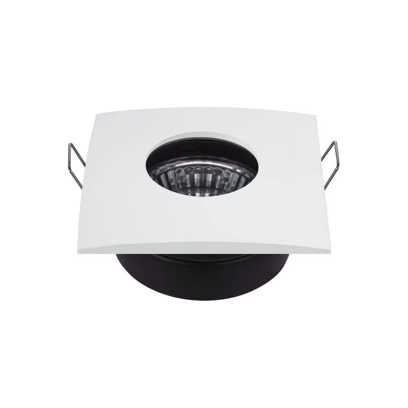 Hranaté podhľadové kúpeľňové stropné svietidlo DERYL 10 - 1xGU5,3, MR16, 50W, 8,4x8,4cm, biele