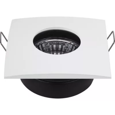 Hranaté podhľadové kúpeľňové stropné svietidlo DERYL 10 - 1xGU5,3, MR16, 50W, 8,4x8,4cm, biele