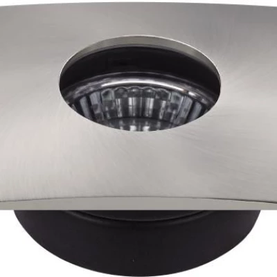 Hranaté podhľadové kúpeľňové stropné svietidlo DERYL 10 - 1xGU5,3, MR16, 50W, 8,4x8,4cm, strieborné