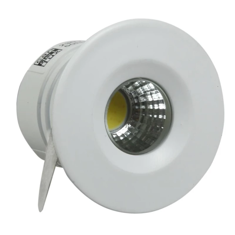 Okrúhle stropné LED svietidlo do kúpeľne DERYL 11 - 1x3W, 6500K (studená biela), 4,6 cm, biele