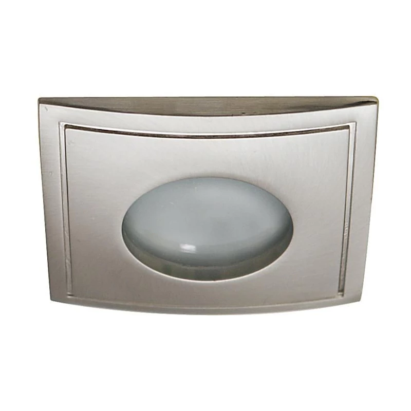 Hranaté kúpeľňové zápustné svetlo DERYL 4 - 1xGU5,3, MR16, 50W, 8,5cm, strieborné