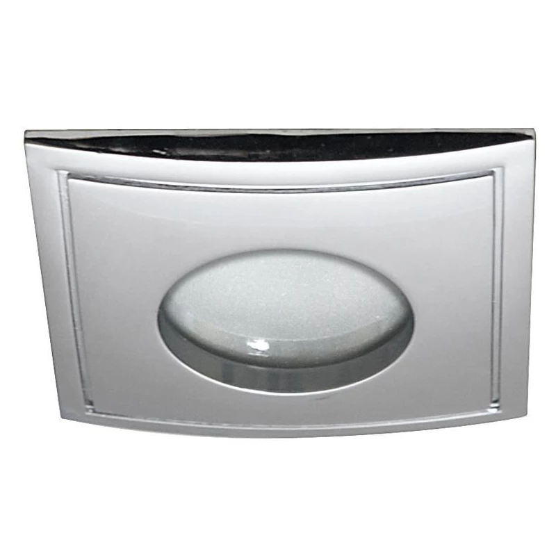 Hranaté kúpeľňové zápustné svetlo DERYL 4 - 1xGU5,3, MR16, 50W, 8,5cm, chrómované
