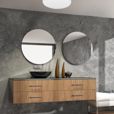 Kúpeľňové stropné LED svietidlo JASPER - 36W, 4000K (denná biela), 49cm, okrúhle, biele