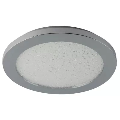 Okrúhly stmievateľný LED panel do kúpeľne PIXEL - 12W, 3000K (teplá biela), 22,5 cm, chrómovaný