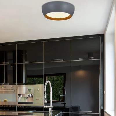 Prisadené LED stropné svietidlo ABRUZZO - 24W, 4000K (denná biela), šedé/hnedé/biele