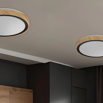LED stropné svetlo AFLO - 24W, 3000-6000K (teplá-studená biela), hnedé / čierne / biele