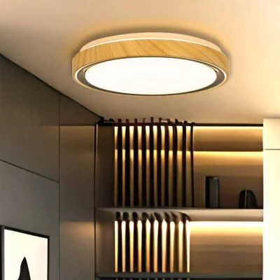 LED stropné svetlo AFLO - 24W, 3000-6000K (teplá-studená biela), hnedé / čierne / biele