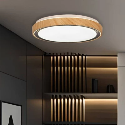 LED stropné svetlo AFLO - 24W, 3000-6000K (teplá-studená biela), hnedé / čierne / biele