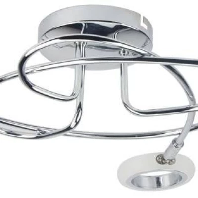 LED moderné stropné osvetlenie AURELION - 3x4W, 3000K (teplá biela), chrómované