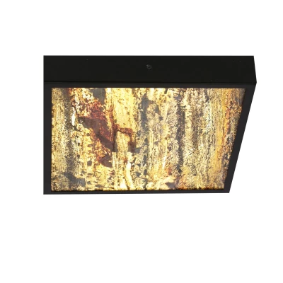 Stropné LED svetlo LUXAN - 28W, 4000K (denná biela), 29x29cm, čierne / rôznofarebné 3