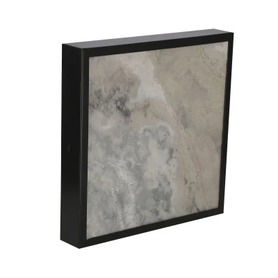 Stropné LED svetlo LUXAN - 28W, 4000K (denná biela), 29x29cm, zlaté / šedé 2