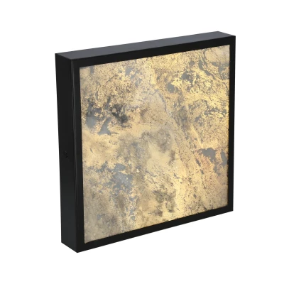 Stropné LED svetlo LUXAN - 28W, 4000K (denná biela), 29x29cm, zlaté / šedé 2