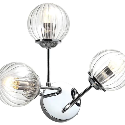 Moderné nástenné osvetlenie BEST - 3xE14, 40W, chrómované