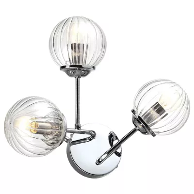 Moderné nástenné osvetlenie BEST - 3xE14, 40W, chrómované