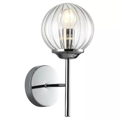 Moderné nástenné osvetlenie BEST - 1xE14, 40W, chrómované