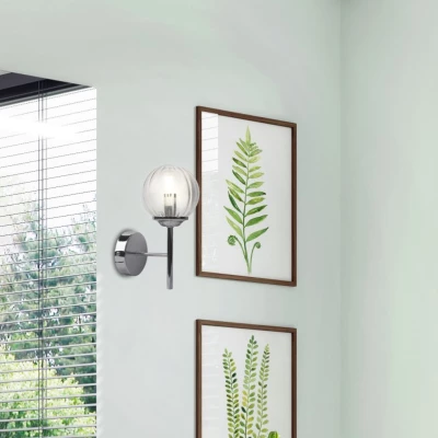 Moderné nástenné osvetlenie BEST - 1xE14, 40W, chrómované / medené