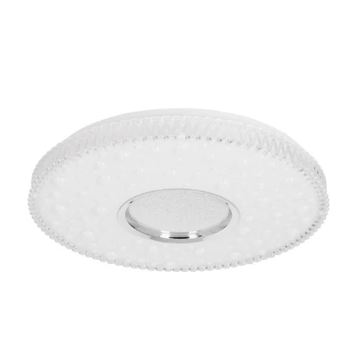 Dizajnové LED stropné osvetlenie BUBBLES - 24W, 4000K (denná biela), chrómované / biele