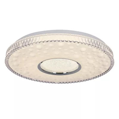 Dizajnové LED stropné osvetlenie BUBBLES - 24W, 4000K (denná biela), chrómované / biele