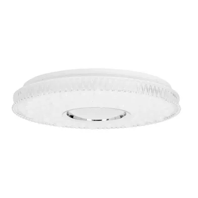 Dizajnové LED stropné osvetlenie BUBBLES - 24W, 4000K (denná biela), chrómované / biele