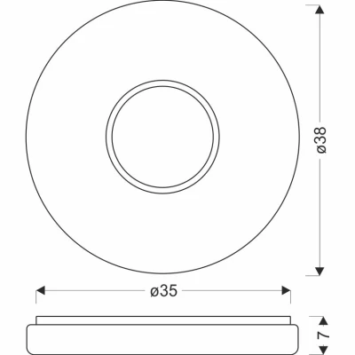 Dizajnové LED stropné osvetlenie BUBBLES - 24W, 4000K (denná biela), chrómované / biele