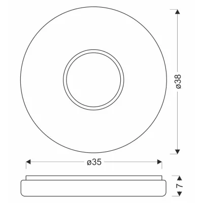 Dizajnové LED stropné osvetlenie BUBBLES - 24W, 4000K (denná biela), chrómované / biele