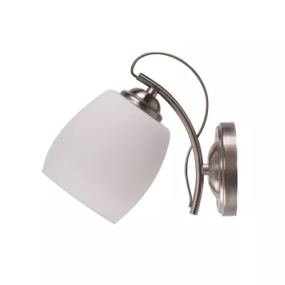 Nástenné moderné osvetlenie AMBA - 1xE27, 40W, chrómované / biele