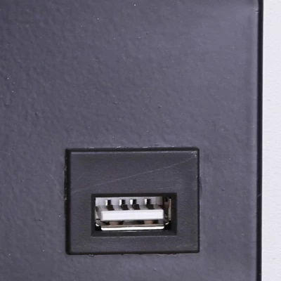Nástenné LED svietidlo s USB portom ANET - 2x4W, 4000K (denná biela), hnedé / čierne