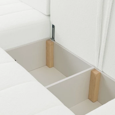 Rohová rozkladacia sedacia súprava WAPATO - svetlá mätová