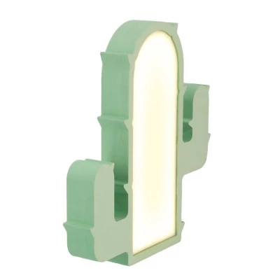 LED nástenné svietidlo do detskej izby CACTUS - 10W, 3000K (teplá biela), zelené