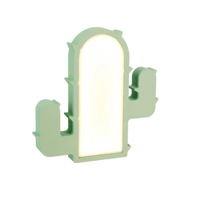 LED nástenné svietidlo do detskej izby CACTUS - 10W, 3000K (teplá biela), zelené