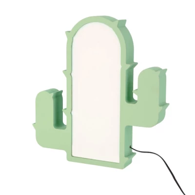 LED nástenné svietidlo do detskej izby CACTUS - 10W, 3000K (teplá biela), zelené