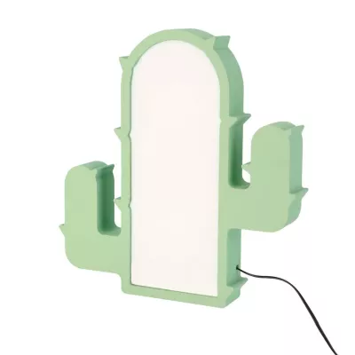 LED nástenné svietidlo do detskej izby CACTUS - 10W, 3000K (teplá biela), zelené