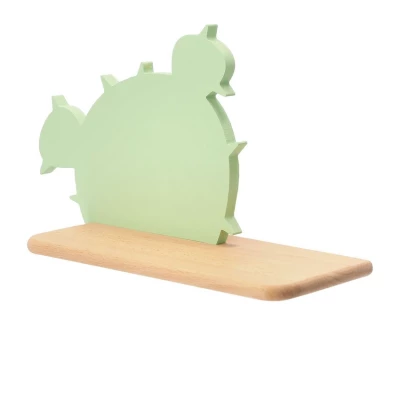 Nástenná lampička do detskej izby CACTUS 2 - 4W, 4000K (denná biela), zelená