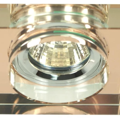 Set 3x zápustné LED stropné svetlo CLARKSTON - 3xGU10, 3W, 3000K (teplá biela), chrómované / hnedé