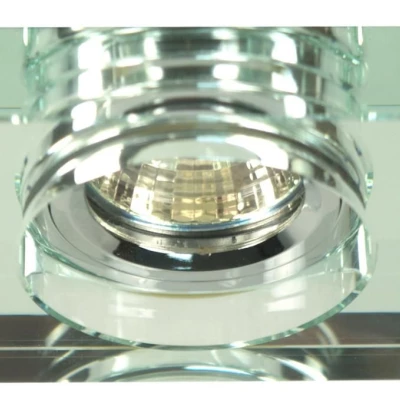 Zápustné stropné osvetlenie CLARKSTON - 1xGU5,3, MR16, 50W, chrómované/číre