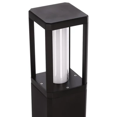 Vonkajší LED stĺpik CROCUS - 2x6W, 3000K (teplá biela), čierny