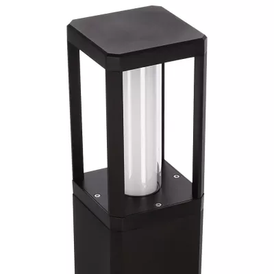 Vonkajší LED stĺpik CROCUS - 2x6W, 3000K (teplá biela), čierny