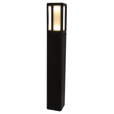Vonkajší LED stĺpik CROCUS - 2x6W, 3000K (teplá biela), čierny