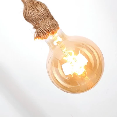 Povrazový záves DORANA - 1xE27, 60W, hnedý