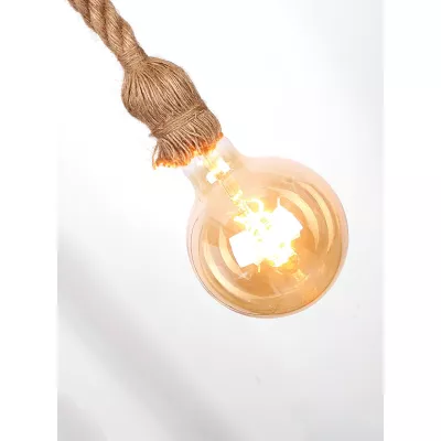 Povrazový záves DORANA - 1xE27, 60W, hnedý