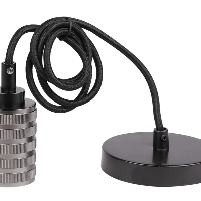 Lankový záves DORFAN - 1xE27, 60W, čierny
