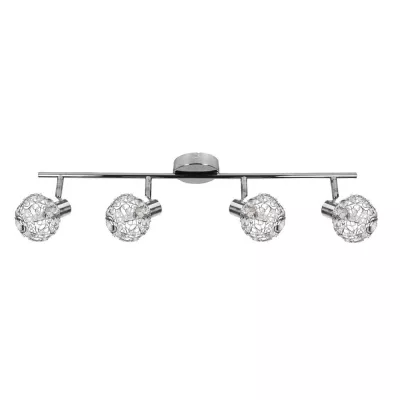 Stropné moderné osvetlenie COLLAR - 4xG9, 40W, chrómované