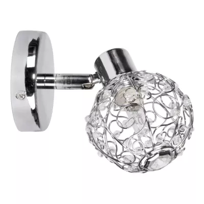 Nástenné dizajnové osvetlenie COLLAR - 1xG9, 40W, chrómované