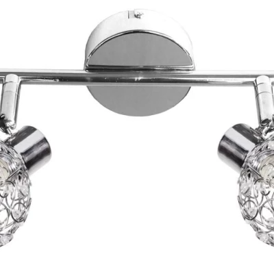 Nástenné / stropné moderné osvetlenie COLLAR - 2xG9, 40W, chrómované