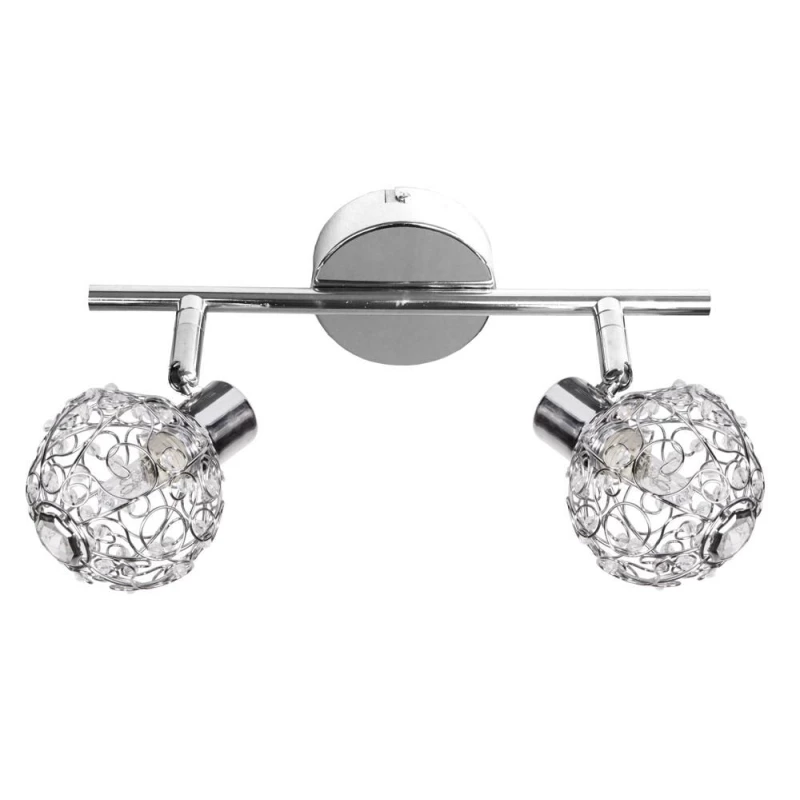 Nástenné / stropné moderné osvetlenie COLLAR - 2xG9, 40W, chrómované