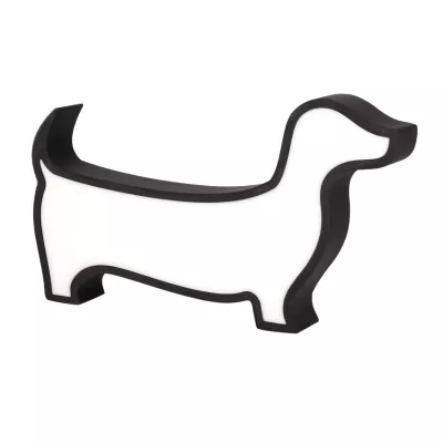 Nástenné svietidlo do detskej izby DOG - 12W, 3000K (teplá biela), čierne