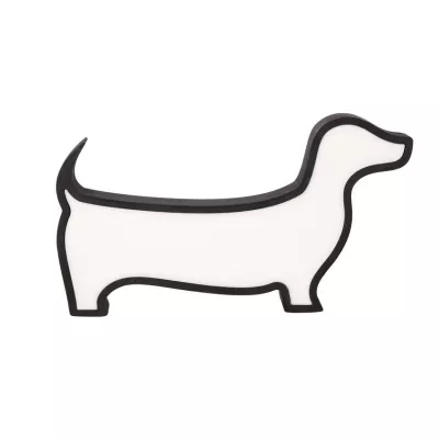 Nástenné svietidlo do detskej izby DOG - 12W, 3000K (teplá biela), čierne