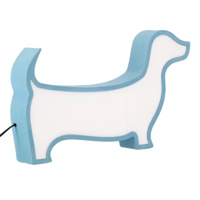 Nástenné svietidlo do detskej izby DOG - 12W, 3000K (teplá biela), modré