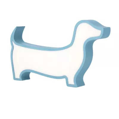Nástenné svietidlo do detskej izby DOG - 12W, 3000K (teplá biela), modré
