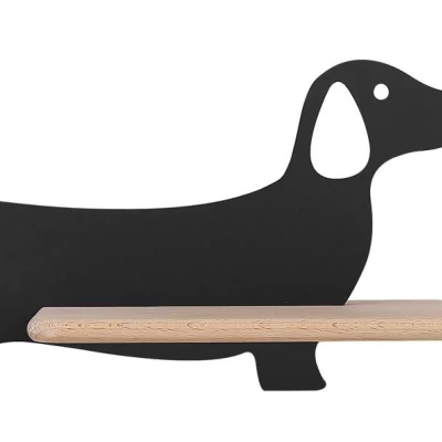 Nástenná lampička do detskej izby DOG - 5W, 4000K (denná biela), čierna